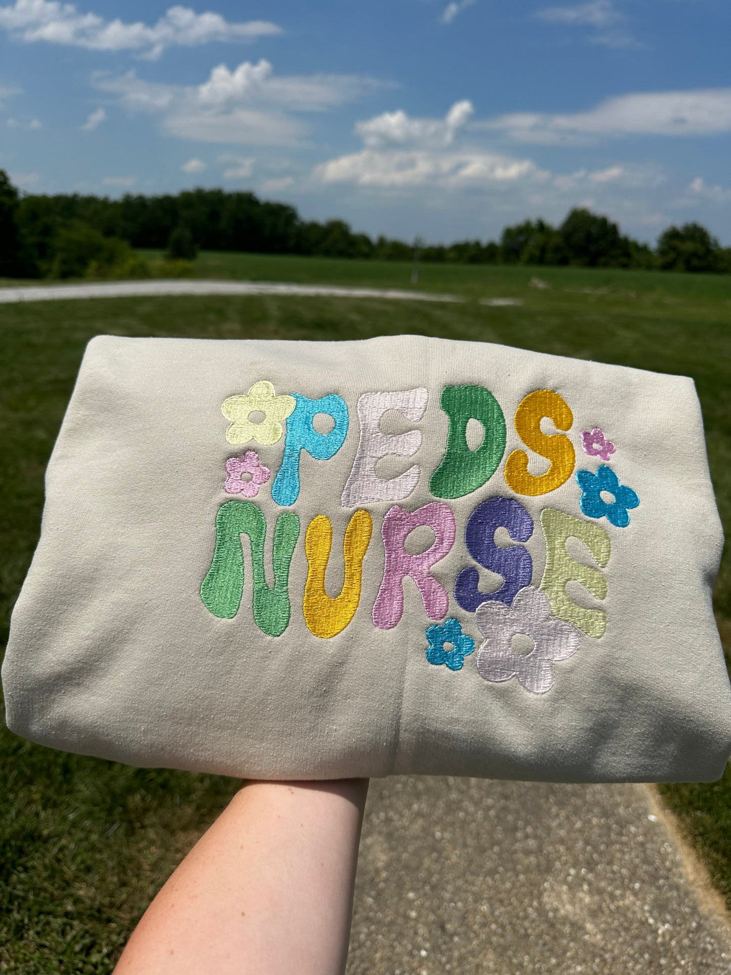 Peds nurse crewneck
